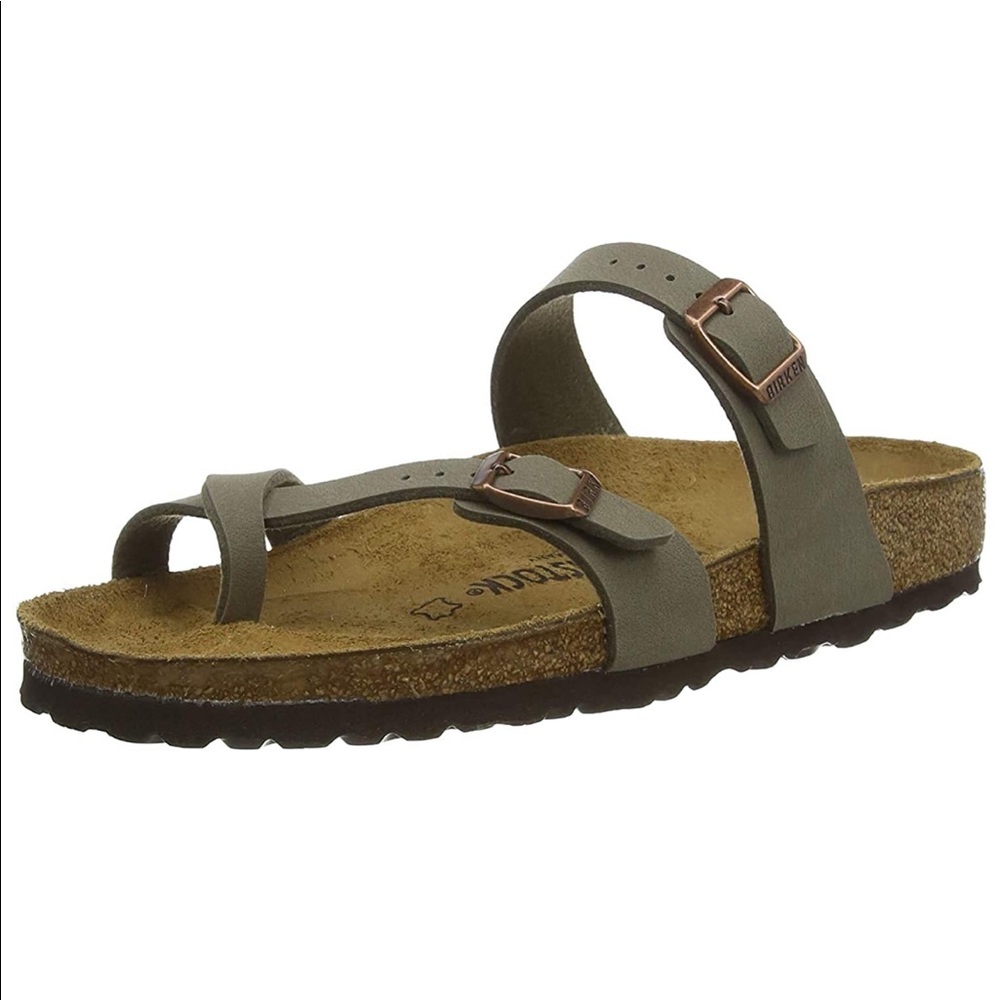 Birkenstock Mayari Sandal Grey Sz39 EUC